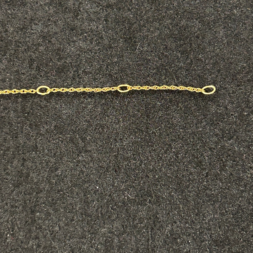 14k GF Delicate GOLD Rope Chain Necklace - Women Jewelry Adjustable 16-18” - Picture 3 of 3